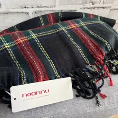 新品 タグ付き noannu ノアンヌ マフラー　ストール　タータンチェック