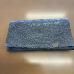 genien ギャルソン長財布 ゴートレザー 箔押し 限定 - メルカリ