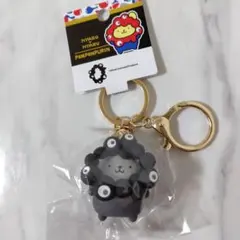 ポムポムプリン　サンリオ ミャクミャク なりきり キーホルダー ブラック