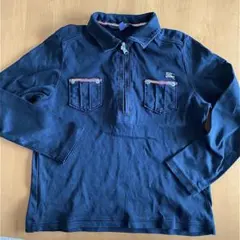 Burberry バーバリー 黒 ブラック 長袖シャツ 120A