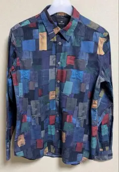 Paul Smith パッチワーク柄長袖シャツ