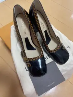 超美品ルイ・ヴィトン 黒 ハイヒール パンプスサイズ37