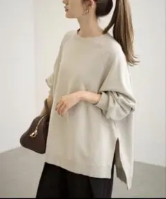 FRAMeWORK ラグランポンチョスエット ベージュ　　13-10 FRAMeWORK ラグランポンチョスエット ベージュ 13-10 - メルカリ