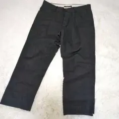 【洗える】Varde77 ウール 混 タック テーパード パンツ