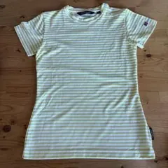 Berghaus 半袖Tシャツ ボーダー柄イエロー サイズ8(Sサイズ)　未使用のサムネイル