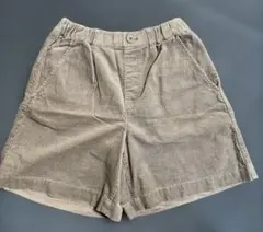 【ユニクロ キッズ】140 コーデュロイ ショートパンツ 短パン　ガールズ