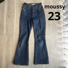 【人気】MOUSSY MVS FLARE デニム 23 濃紺 美脚 フレア