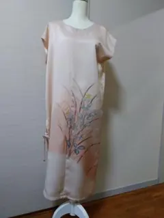 着物リメイク、ロングベスト、 フリーサイズ