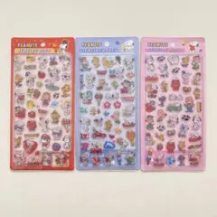 スヌーピー ジュエリードロップシール 3枚セット