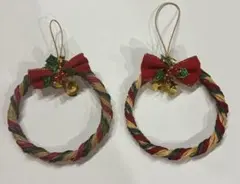 クラフトクリスマスリース 2個セット