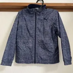 【美品】PUMA ジップアップジャケット 110サイズ デニム調