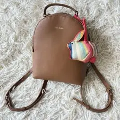 未使用級✨ PaulSmith ラビットチャーム ミニリュック ブラウン