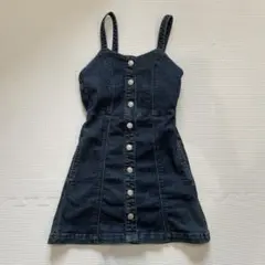 ダークデニム ジャンバースカート 110センチ