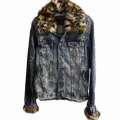 00s archive fur jacket leopard vicefairy - メルカリ