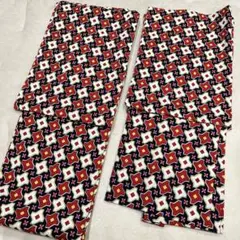 昭和レトロ ウール 着物アンサンブル ポップ柄