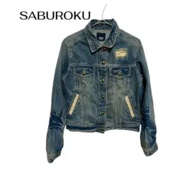 B0340SABUROKU 長袖デニムジャケットレースデートアウターギャルのサムネイル