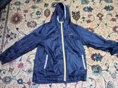 FILA ナイロンジャケット ネイビー フード付き
