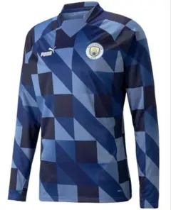 マンチェスターシティ 22/23 プレマッチ ニットトップ(ブルー)