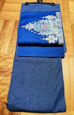 新品未使用！デニム着物＆極美品！遠州緞子袋帯セット - メルカリ