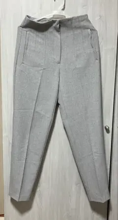 【即日発送】ハイウエスト ライトグレー スラックZARA