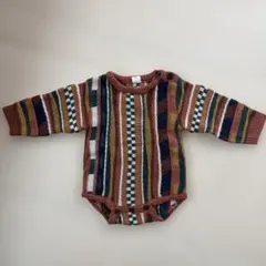 &mignon ニットロンパース マルチカラー