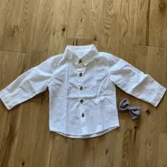 シャツ 90 卒園式　入園式　蝶ネクタイ　リボン　フォーマル　スーツ