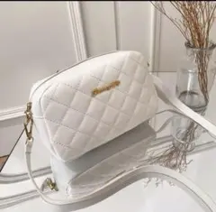 女性用タッセル付きミニメッセンジャーバッグ ホワイト ファッションチェーンバッグ