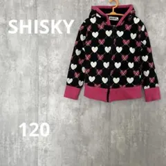 シスキー❤️パーカー ハート 120センチ 黒 ラブリー ピンクのサムネイル