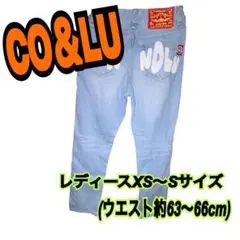 CO&LU ココルル サイズ25 S相当 バックビッグロゴ デニム レディースのサムネイル