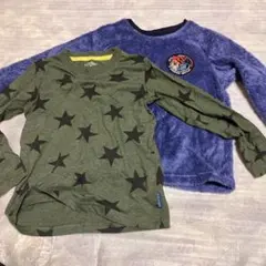 120cmの長袖Ｔシャツとパジャマ（上のみ）ユニクロポケモン、ワッペン付きです