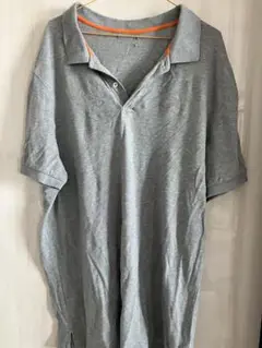 【ヴィンテージ】 古着 ドッカーズ　グレー 半袖ポロシャツ 刺繍ロゴ　XL