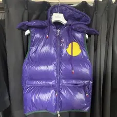 MONCLER GENIUS フード付きダウンベスト 紫