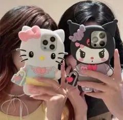 【サンリオ】ハローキティiPhoneケース 制服 シリコン スマホケース