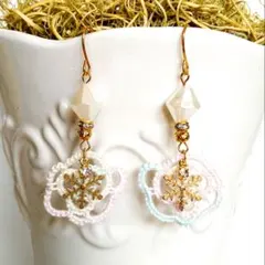 一点のみ　雪の結晶⑤