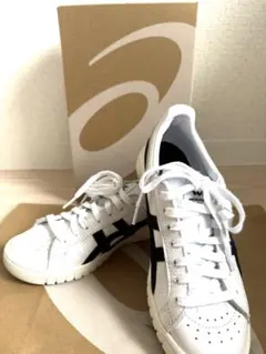 ASICS ホワイト ブラック スニーカー