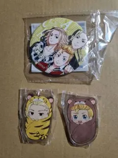 東京リベンジャーズアクリルキーホルダー&ミラー缶三点