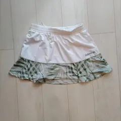 Admiral テニススカート ホワイト/グリーン