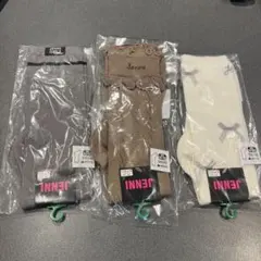 【新品☆22-24cm】JENNI ハイソックス　靴下 3足セット