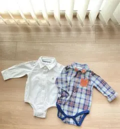 GAPとNEXT Baby チェックシャツ シャツロンパース