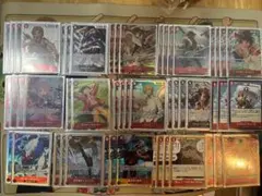 赤黒サボデッキ ワンピースカード フラシ優勝編成 スリーブドン付き