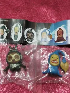 こびとづかん　オオヒレカワコビト　イノリオキモノ　ガチャ　おすわりマスコット3