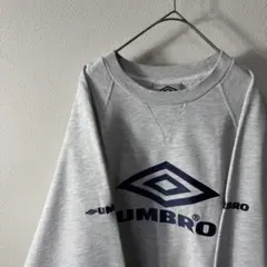 k*i様 激レア 90s UMBRO センターロゴ 刺繍 袖ロゴ スウェット L