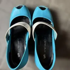 UNITED NUDE ウェッジソール パンプス ブルー ホワイトのサムネイル