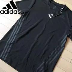 新品タグ付き adidas メンズ 半袖Tシャツ ブラック