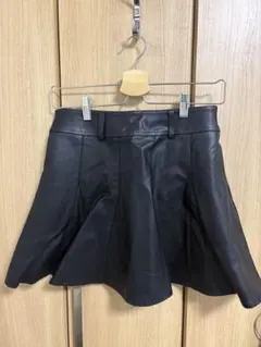 レザースカート 黒