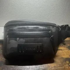 COACH コーチ ボディーバッグ カモフラ 迷彩 レザー PVC