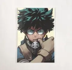 僕のヒーローアカデミア ヒロアカ 緑谷出久 韓国 特典 イラストポストカード