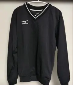 MIZUNO Vネック トレーナー ブラック　Sサイズ　スウェット　ミズノ