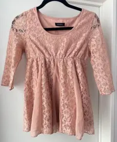 EGOIST⭐︎総レース　ペプラム 7分袖　F