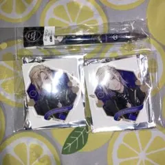 ツイステ　ヴィル　アクキー　ボールペン　3点セット　ポムフィオーレ　ディズニー